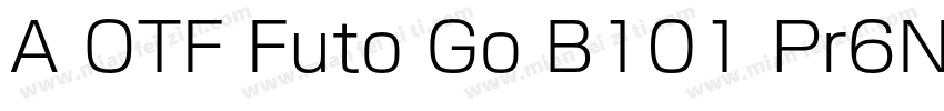 A OTF Futo Go B101 Pr6N字体转换
